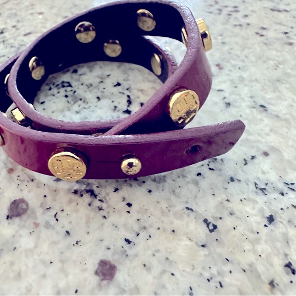 Tory Burch double wrap stud leather bracelet! - Picture 6 of 11
